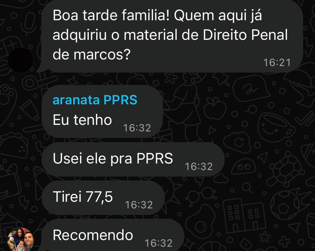 Depoimento de aluno: 77,5 de aproveitamento na PPRS